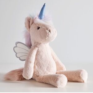 Pottery Barn Kids Light Up Stuffed Unicorn Plush Pink Soft Baby Wings
Sound 16"